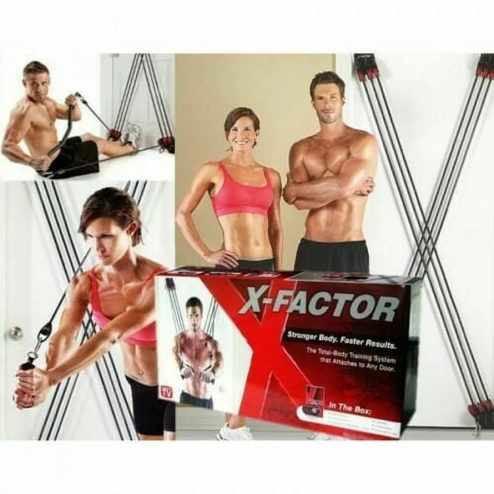 Full Body Workout Home Fitness System with DVD, Workout Chart, and Straight Bar